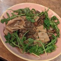Umami Stroganoff (paccheri pasta) at Pastan Barbican in London