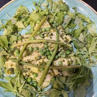 Green velvet  at Pastan Barbican in London