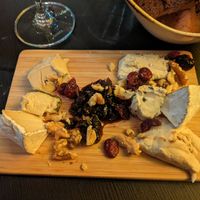 Cheese board at Pastan Barbican in London