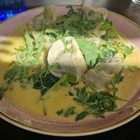 Filled spinach pasta at Pastan Barbican in London