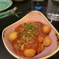 Loaded gnocchi (pomodoro)  at Pastan Barbican in London