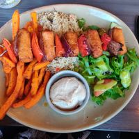 The oy vegan option that I could order but was filling! at Olive Tree Brasserie in Lytham St Annes