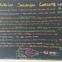 Menu at Hierbas Dulces in Gijon