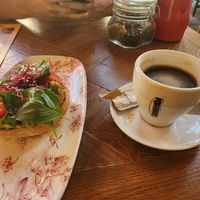 only breakfast option at Oassis Natural Cooking in Barcelona