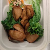 Fried vegan chicken appetizer at Time Bistro in Seattle