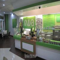 The interior of Cafe Rivva at closing time at Cafe Rivva in West Los Angeles