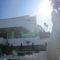 Rivva from the entrance of the Brentwood Gardens shopping center at Cafe Rivva in West Los Angeles