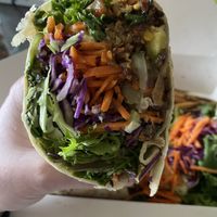 Closeup pic of said wrap  at Recess in Tillamook