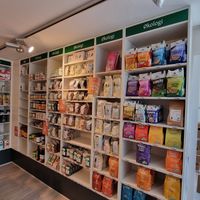 Some food items at Helsemin in Vejle