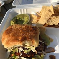 Guacamole Burger (slightly spicy) at Black Leaf Vegan Food Truck in Indianapolis
