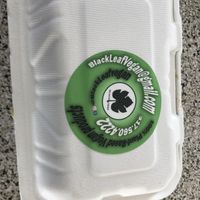 box at Black Leaf Vegan Food Truck in Indianapolis