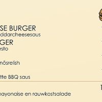 The menu at Terra Nova in Putten