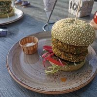 Double Curry Burger at Terra Nova in Putten