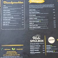 Menu at Terra Nova in Putten