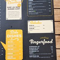 Menu at Terra Nova in Putten