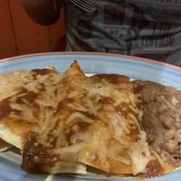 Vegan Cheese Enchiladas  at Mary Ann's Mexican in Port Chester