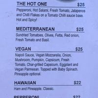 Menu  at Western Woodfired Pizza in Denham