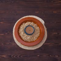 Berber Couscous with Amlou at Restaurant Bio Beldi in Tafraout