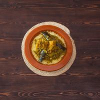 Moroccan Vegan Couscus at Restaurant Bio Beldi in Tafraout
