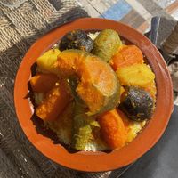 moroccon couscous  at Restaurant Bio Beldi in Tafraout