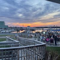 View from inside the restaurant   at Pilot House in Sandwich
