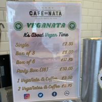 Vegan Menu 🌱 at Cafe de Nata in London