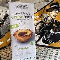 Plant based pastel de nata at Cafe de Nata in London