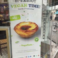 The advertisement at Cafe de Nata in London