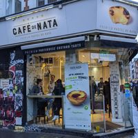 Outside of Cafe de Nata. at Cafe de Nata in London