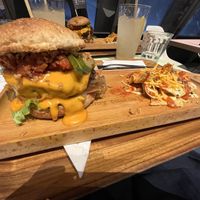 Spicy junk burger  at 2foods - Shibuya Loft in Tokyo