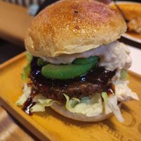 Avocado teriyaki burger at 2foods - Shibuya Loft in Tokyo