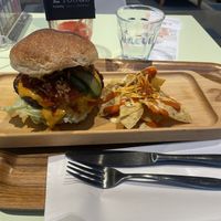 Vegan burger  at 2foods - Shibuya Loft in Tokyo