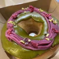 Matcha raspberry donut   at 2foods - Shibuya Loft in Tokyo
