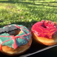 Halloween donuts we picked up at 2Foods  at 2foods - Shibuya Loft in Tokyo
