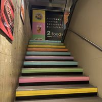 Stairs to 2nd floor.  at 2foods - Shibuya Loft in Tokyo