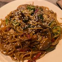 noodle dish...I think it was supposed to be pad thai? at El Patito Modosito in Guatape