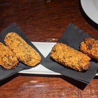 Croquetes d'espinacs a la catalana at PÖTSTOT in Barcelona