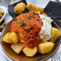 Papas bravas at PÖTSTOT in Barcelona