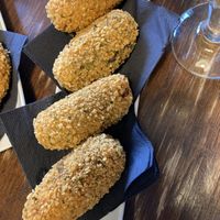 spinach croquettes  at PÖTSTOT in Barcelona