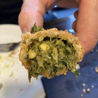 spinach croquettes   at PÖTSTOT in Barcelona