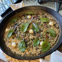 paella with seagrass  at PÖTSTOT in Barcelona