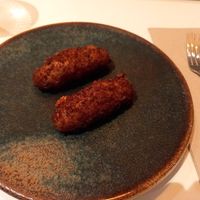 Croquetas de ceps trufadas at PÖTSTOT in Barcelona