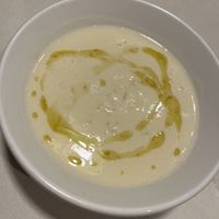 Cauliflower soup  at PÖTSTOT in Barcelona