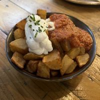 Patatas bravas  at PÖTSTOT in Barcelona
