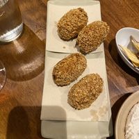 Mushroom croquettes  at PÖTSTOT in Barcelona