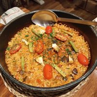 Paella de verdures at PÖTSTOT in Barcelona