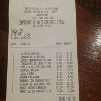 4 people meal at PÖTSTOT in Barcelona