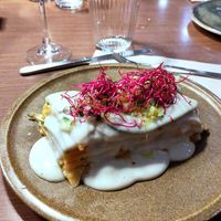 Lasagna at PÖTSTOT in Barcelona