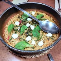 Sea and ground paella at PÖTSTOT in Barcelona