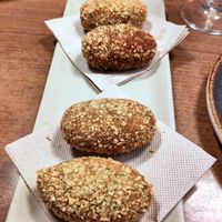 Spinach croquettes at PÖTSTOT in Barcelona